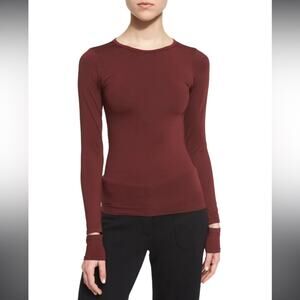 Helmut Lang | Fitted Slit Cuff Stretch Tee Size M